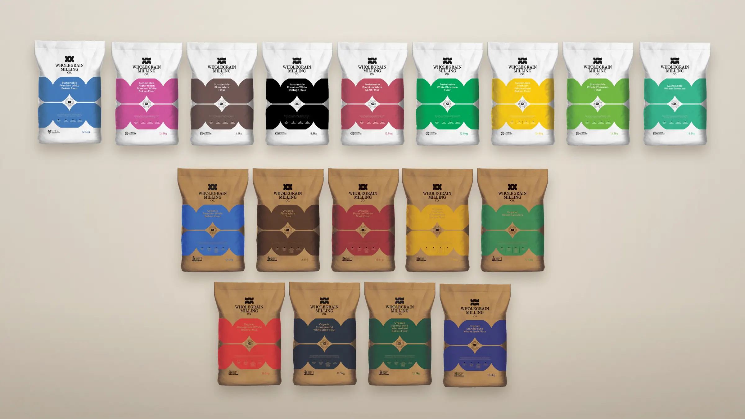 Wholegrain Milling Co. packaging range